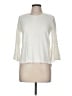 Basic Editions 100% Cotton Ivory 3/4 Sleeve Top Size M - photo 1