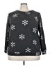 BLOOMCHIC Print Gray Pullover Sweater Size 22 - photo 1