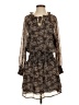 Veronica M. 100% Polyester Paisley Brown Casual Dress Size S - photo 1