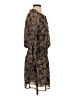 Veronica M. 100% Polyester Paisley Brown Casual Dress Size S - photo 4