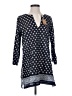 Karma 100% Cotton Blue 3/4 Sleeve Blouse Size S - photo 1