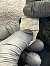 Clu 100% Silk Chevron-herringbone Black Silk Pants Size S - photo 8