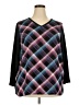 Talbots Outlet 100% Polyester Argyle Black Pullover Sweater Size 2X - photo 1
