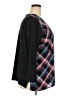 Talbots Outlet 100% Polyester Argyle Black Pullover Sweater Size 2X - photo 4