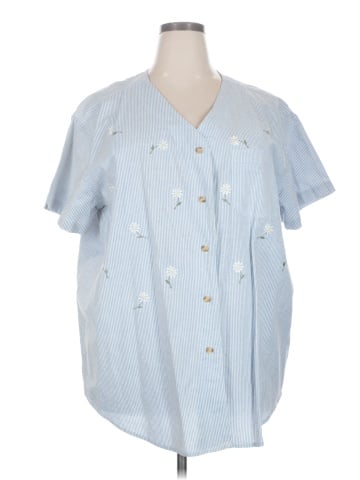 Basic Editions Short Sleeve Blouse (view 1)