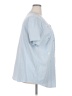 Basic Editions 100% Cotton Blue Short Sleeve Blouse Size 2X - photo 4