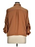 Ellen Tracy Brown 3/4 Sleeve Button-Down Shirt Size XL - photo 2