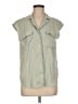 Banana Republic 100% Polyester Green Sleeveless Blouse Size M - photo 1