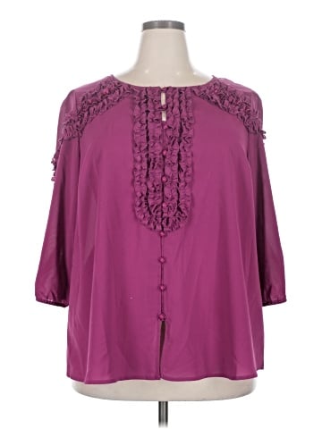 Denim 24/7 3/4 Sleeve Blouse (view 1)