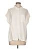 Orvis Solid Ivory Short Sleeve Button-Down Shirt Size L - photo 1