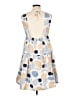 Pieces Print Blue Casual Dress Size L - photo 2