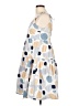 Pieces Print Blue Casual Dress Size L - photo 5