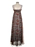 Zara Basic 100% Silk Paisley Brown Cocktail Dress Size S - photo 2