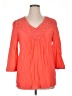 Spense Orange 3/4 Sleeve Blouse Size XL - photo 1