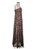 Zara Basic 100% Silk Paisley Brown Cocktail Dress Size S - photo 4