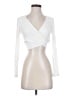 Final Touch White Long Sleeve Top Size S - photo 1