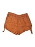 Kimchi Blue 100% Viscose Solid Orange Shorts Size S - photo 2
