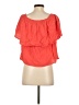 Tysa 100% Rayon Orange Short Sleeve Blouse Size Sm (1) - photo 2