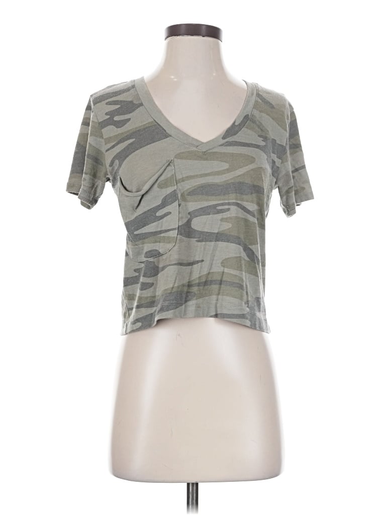 Pre-owned Z Supply Short Sleeve T-shirt In Gray