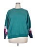 FOR DAYS Color Block Teal Sweatshirt Size XXL - photo 1