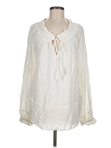 Donna Karan New York Long Sleeve Blouse (view 1)
