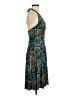 Candie's Animal Print Teal Cocktail Dress Size M - photo 4