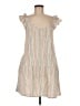 Gap Stripes Tan Casual Dress Size M (tall) - photo 1