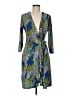 BCBGMAXAZRIA Print Blue Cocktail Dress Size M - photo 1