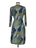 BCBGMAXAZRIA Print Blue Cocktail Dress Size M - photo 2