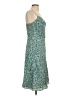 Express 100% Polyester Print Teal Casual Dress Size 11 - photo 4