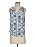 A Common Thread Blue Sleeveless Blouse Size XS - photo 1