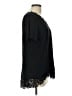Amaryllis Black Short Sleeve Top Size L - photo 4