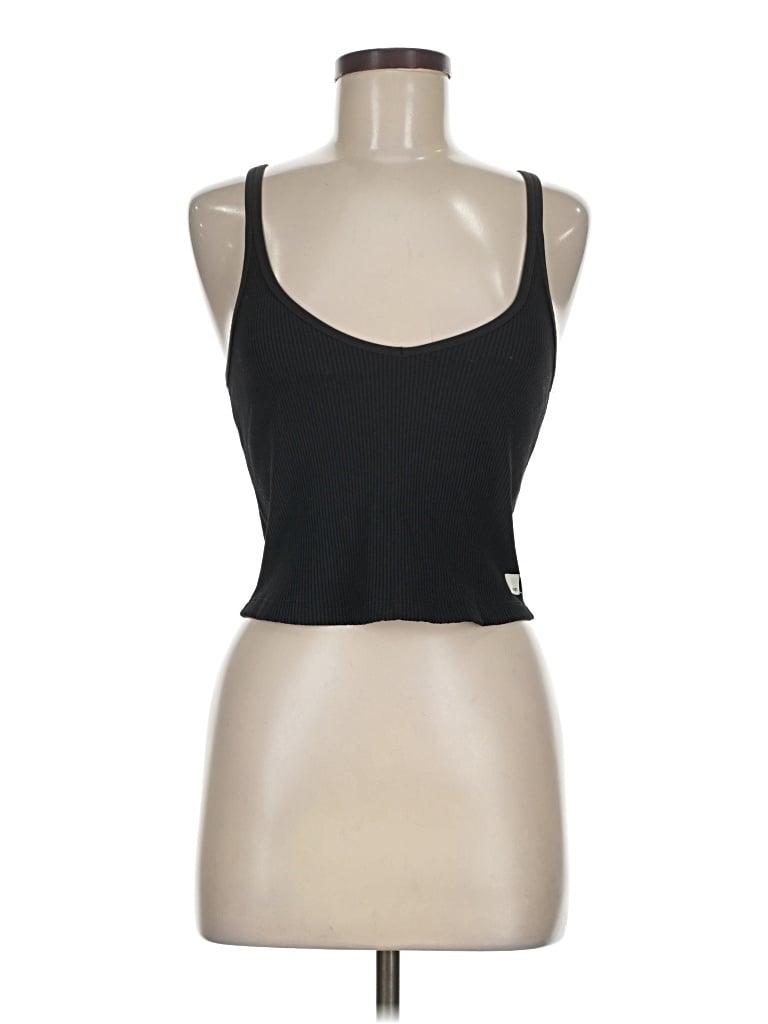 Pre-owned Vuori Tank Top Black Halter Neckline Tops