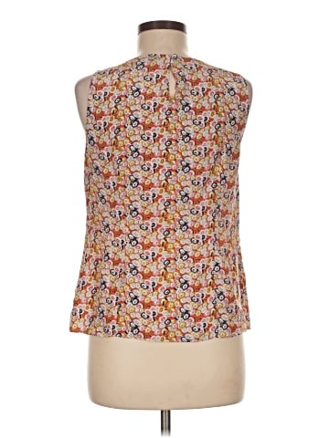 Sine Sleeveless Silk Top (view 2)