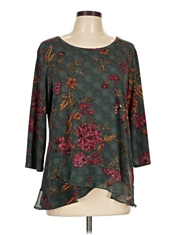 Roz & Ali 3/4 Sleeve Blouse (view 1)