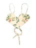 Montce Floral Yellow Swimsuit Top Size XL - photo 1
