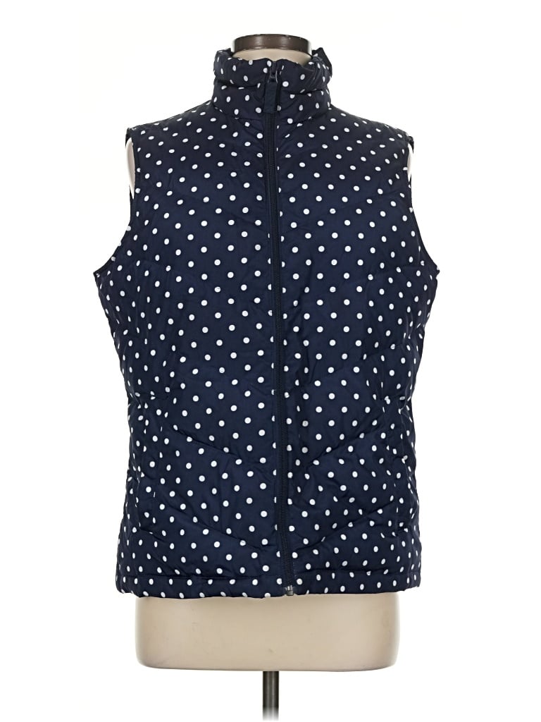 Pre-owned Lands' End Vest In Blue