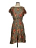 Nostalgia 100% Rayon Floral Gray Casual Dress Size S - photo 1