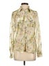 Bebe 100% Polyester Floral Ivory Long Sleeve Blouse Size S - photo 1