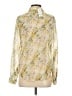 Bebe 100% Polyester Floral Ivory Long Sleeve Blouse Size S - photo 2