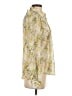 Bebe 100% Polyester Floral Ivory Long Sleeve Blouse Size S - photo 4