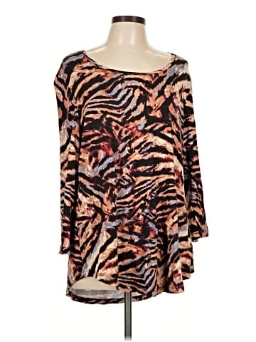 JM Collection Long Sleeve Blouse (view 1)