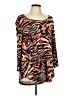 JM Collection Orange Long Sleeve Blouse Size L - photo 1