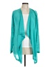 Massimo Dutti 100% Linen Teal Cardigan Size L - photo 1