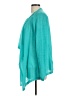 Massimo Dutti 100% Linen Teal Cardigan Size L - photo 5
