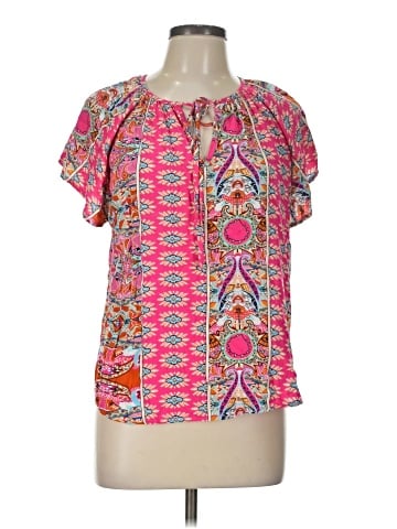 Angashion Short Sleeve Blouse (view 1)