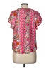Angashion Pink Short Sleeve Blouse Size L - photo 2