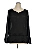Daisy Fuentes Black Long Sleeve Blouse Size XL - photo 1