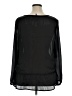 Daisy Fuentes Black Long Sleeve Blouse Size XL - photo 2