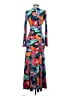 Aqua Print Blue Cocktail Dress Size S - photo 2